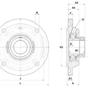 Kup teraz Oprawa samonastawna żeliwna FEE207 SNR